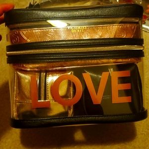 Victoria secret makeup bag set